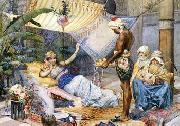 unknow artist Arab or Arabic people and life. Orientalism oil paintings  445 Spain oil painting artist